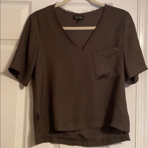 Silk V-Neck Top